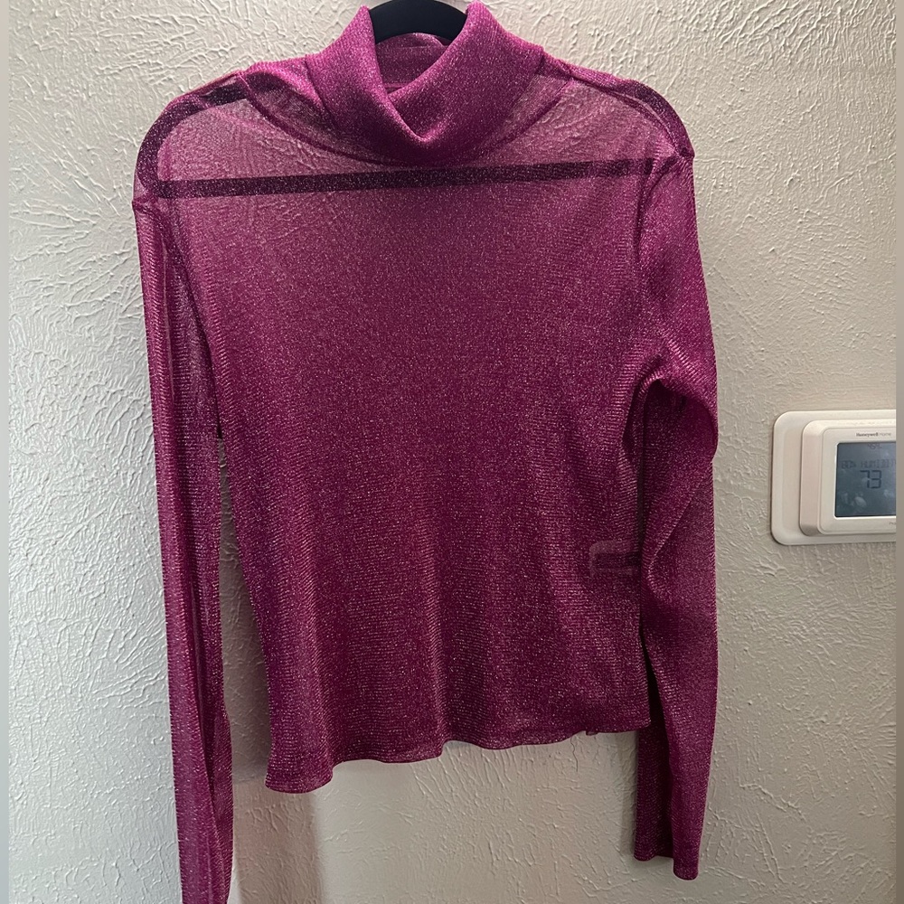 Long sleeve pink top size L